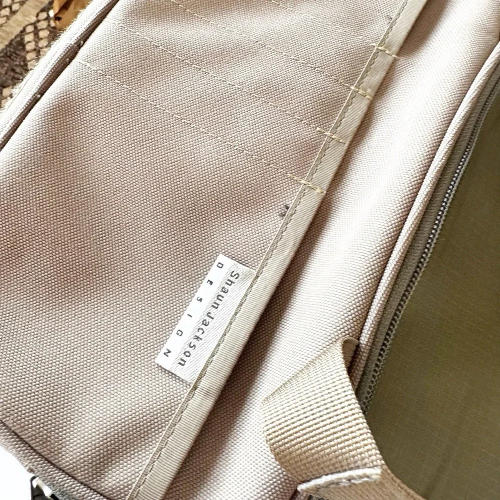 Shaun Jackson Design Khaki Lapdog Laptop Bag Mobile Workstation Work On The Go
